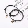 String Adjustable Key Heart Lock Daughter Couple Fashion Accessories Bangles Bracelets Jewelry