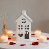 Hollow Mini House Tealight Candle Holders,Decorative Candle Holders for Table Centerpieces Christmas Home Decorations