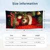 Christmas Atmosphere Custom Name Printed Beach Towel Personalized Soft Towel For Swimming Beach Travel