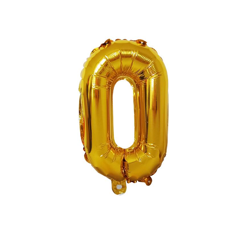 50pcs Letter Balloon Aluminum Foil 50 Cm Bright Gold Silver Aluminum Film Letter Balloon