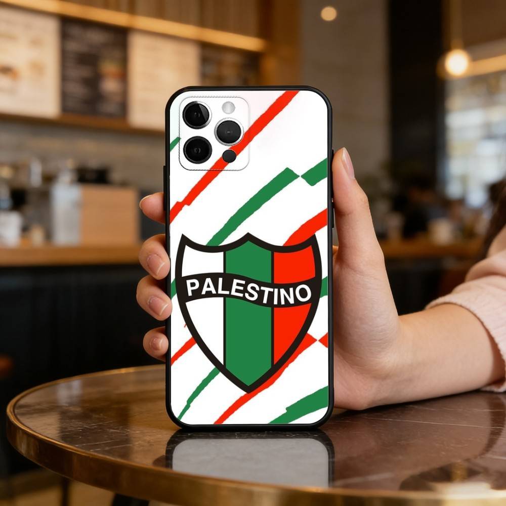 Club D-Deportivo P-Palestino Soft Silicone Black Cover,Phone Case For iPhone 17,16,15,14,13,12,11 Plus,Pro Max,XS
