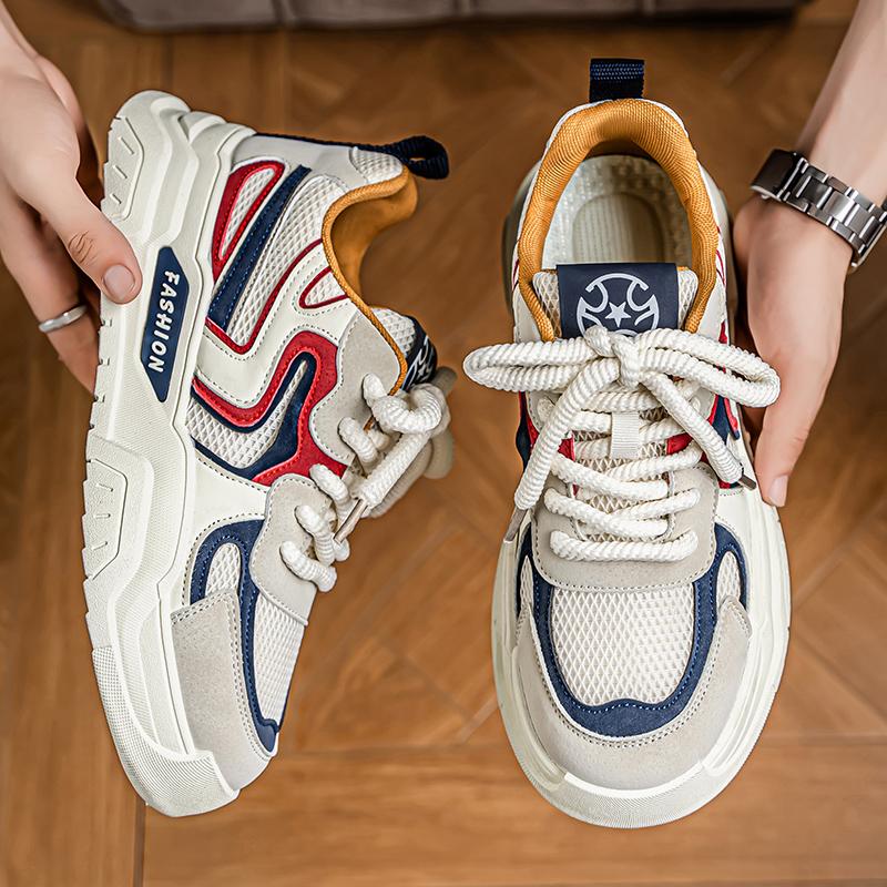 Men 's Casual Four Seasons Fashion Skateboarding Students Comfortable Sneakers Boys Trending Soft Sole Breathable Shoes