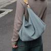 2024 new summer high-end texture niche large-capacity versatile commuter shoulder messenger bag denim tote bag women
