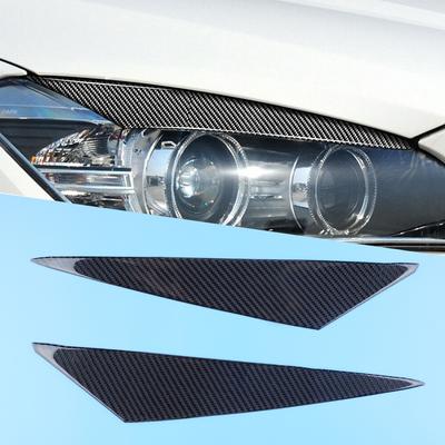 1 Par de Moldura de Tampa de Pálpebra de Sobrancelha para Farol de Carro Compatível com BMW X1 E84 2009 2010 2011 2012 2013 2014