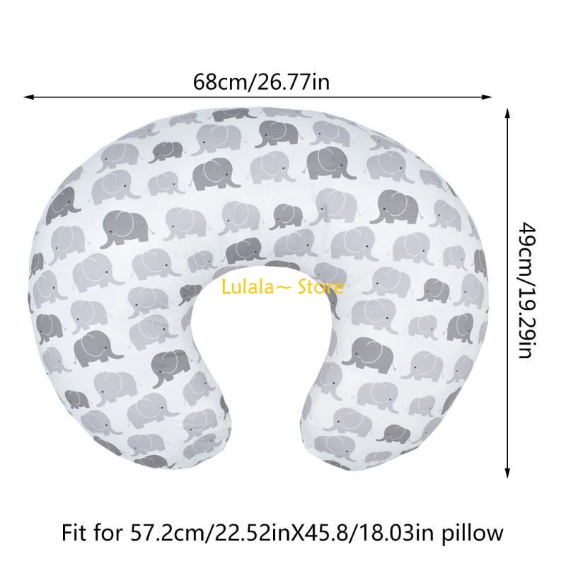 Y4QA Breastfeeding Pillow Cover Newborns Nursing Pillowcase Pillow Slipcover Detachable Nursing Pillow Protections Sleeve