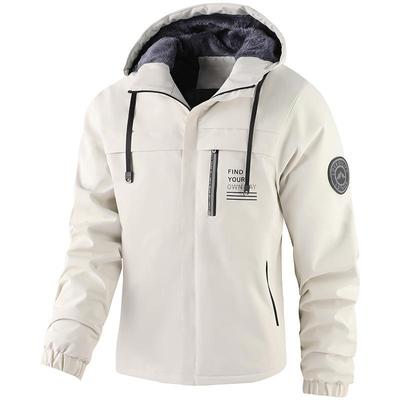Herren Winter Plus Samt Verdickte Kapuzenjacke für Outdoor-Sport & Freizeit