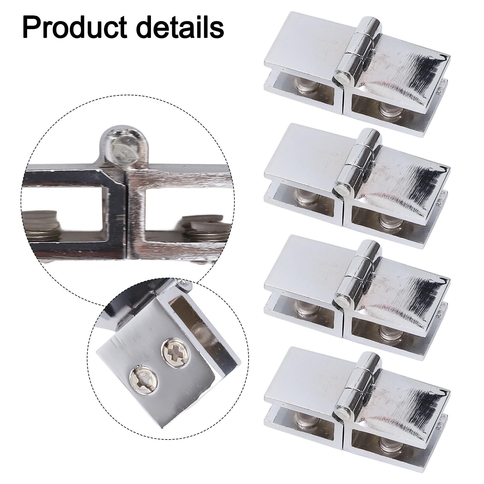 

4pcs Shower Glass Door Hinges 180 Degree Double Sided Glass Door Clamp Hinges Adjustable 5mm - 8mm Glass Furniture Hinges China Mainland