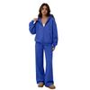 Women's Two Piece Sweatshirt Set with Wide Leg Pants Casual Track Suit for and Wear