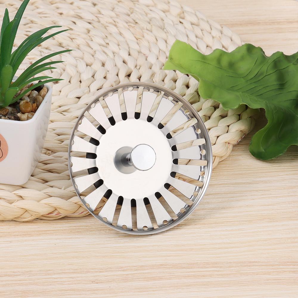 Steel Dish basin cover Kitchen Tools Water Stopper Filter Plug Sink Strainer Basket Drainer
