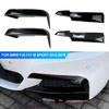Par Labio Delantero de Coche Splitter Canards Spoiler Cubierta Marco Ceja Faros Antiniebla Rejilla Para F30 F31 M Sport 2012-2019