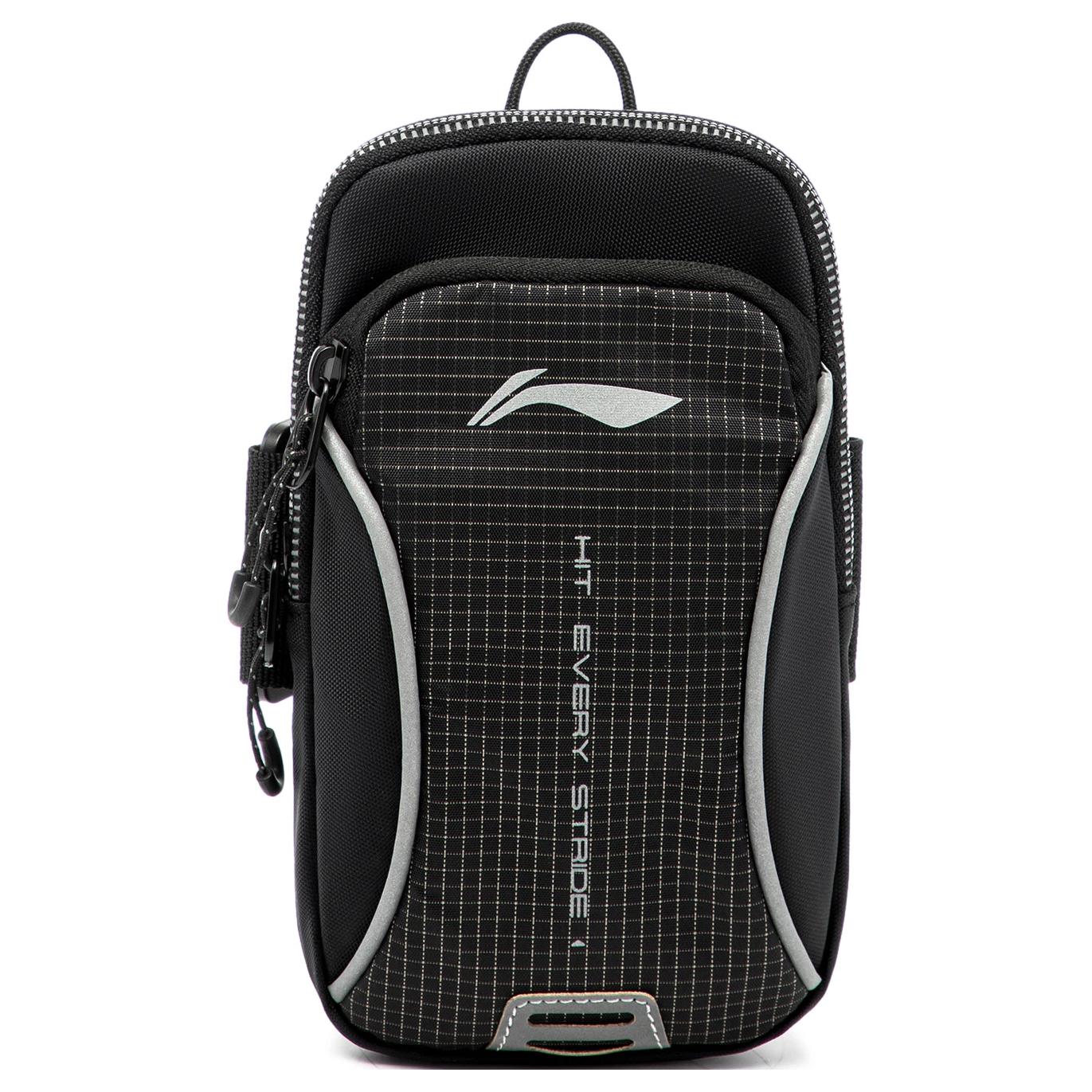 

Новая коллекция для бега LiNing Li Ning Полиэстеровая нарукавная сумка Чехол для мобильного телефона Обычный Унисекс Черный ABDU303-1 8.9*4.1*18.0CM