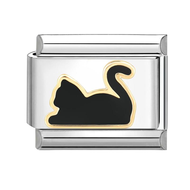 Negru Nr.8 Minge Ochi de Pisică Tai Chi Fluture Inimă Zale Charm Italian Se Potrivește Brățară 9mm Oțel Inoxidabil Femei DIY Făcând Cadouri