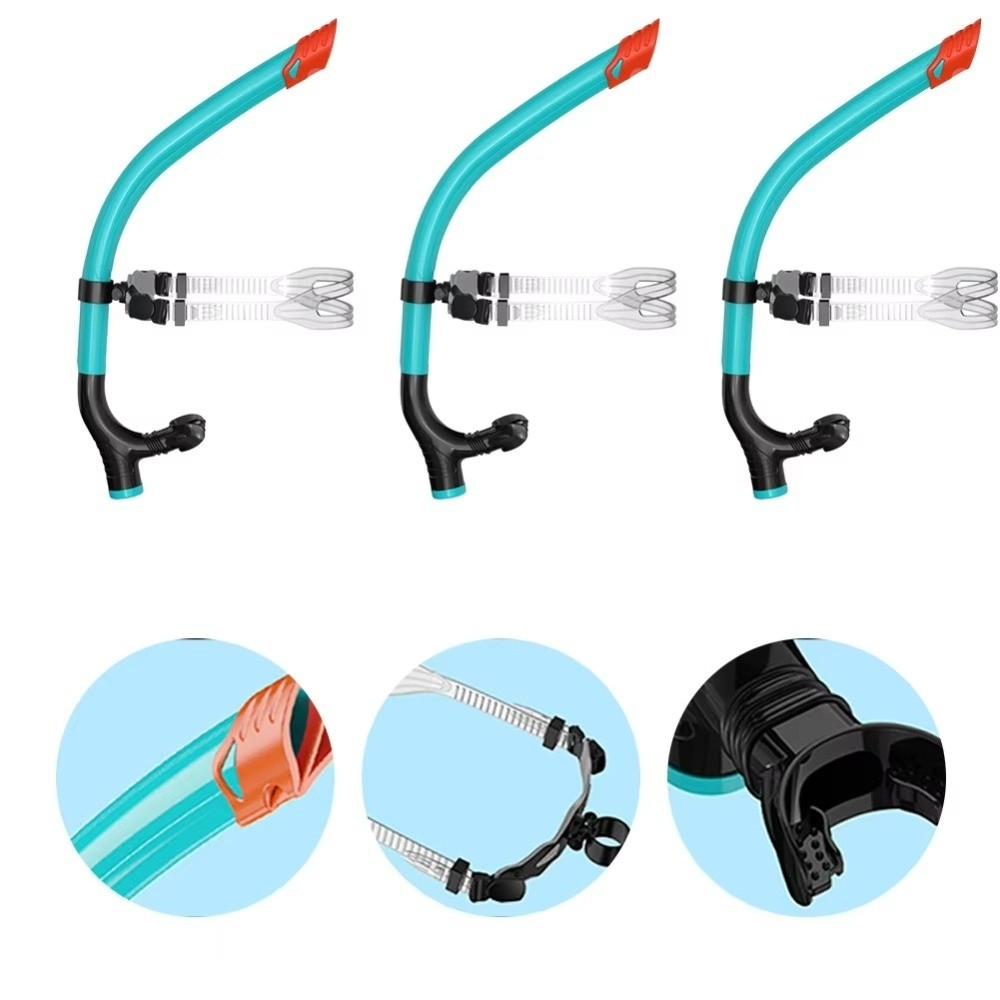 Semi-Dry Top Front Snorkel Silicone Mouthpiece Snorkeling Snorkel Swimming Snorkel Adult Youth Kid