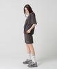 MOZMOZ [Set] 5-Color Color Chip Oversized Short Sleeve Shorts Training Set Plus Size
