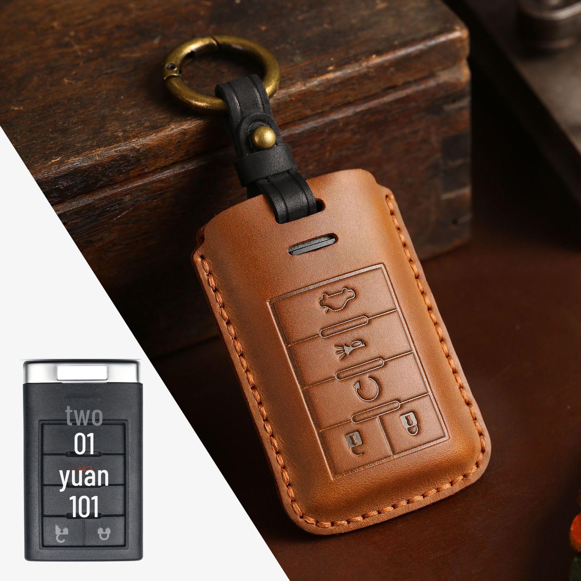 

Сумка для ключей из натуральной кожи ручной работы Crazy Horse для чехла для ключа Cadillac