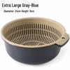 Extra Large Double-Layer Drain Basket for Kitchen & Vegetables
