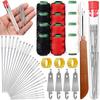 Stainless Steel Needles Set Big Eye Sewing Needles Kit with Needle Piercer Top DIY Jewelry Apparel Craft Hand Sewing Supplies