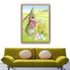 Pittura Diamante 5D Fai da Te disegno coniglio Ricamo Mosaico Arte Immagine di Strass Decor Regalo