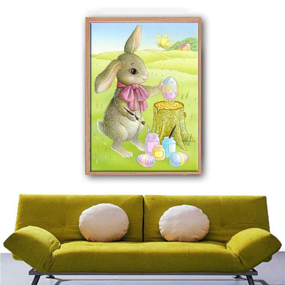 Pittura Diamante 5D Fai da Te disegno coniglio Ricamo Mosaico Arte Immagine di Strass Decor Regalo