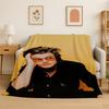 Joe Keery Actor Flannel Blanket Soft Warm Throw Blanket for Bedroom Living Room Bed Travel Camping Picnic Gift