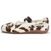 Speedcat Ballet WMNS Cow Print Chocolate Brown Warm White 407787-01