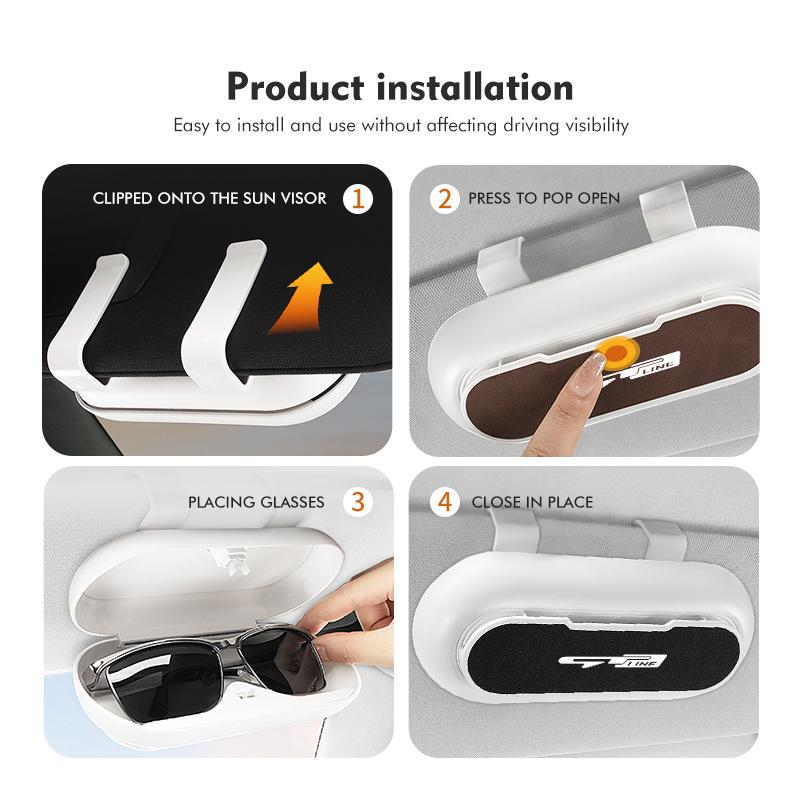 For KIA Car Sunglasses Holder Sun Visor Eyeglass Hanger Clip Auto Accessories K5 K2 Optima Soul Spectra Niro Cadenza Sephia kcwx20