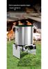 Durable Stainless Steel Bucket-Style Poultry and Vegetable Grass Chopper