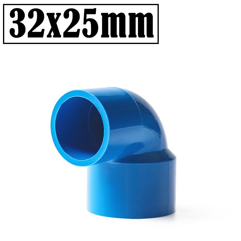 2Pcs/Lot Inner Dia 20~63mm Reducing Elbow Joints PVC Pipe Connector Aquarium Fish Tank Adapter Agricultural Irrigation Fittings