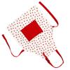 Kids Apron with Strawberry Pattern, Cotton Material,   Strap, Front  , for Baking, Painting, Drawing, Cake  , and Daily Use