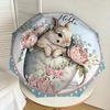 1PC Rabbit Teacup Umbrella-8-Rib Reinforced, Automatic Open, Lightweight & Durable, Cute Fashion Accessory for Outdoor, Beach, or Casual Use, Beach Um