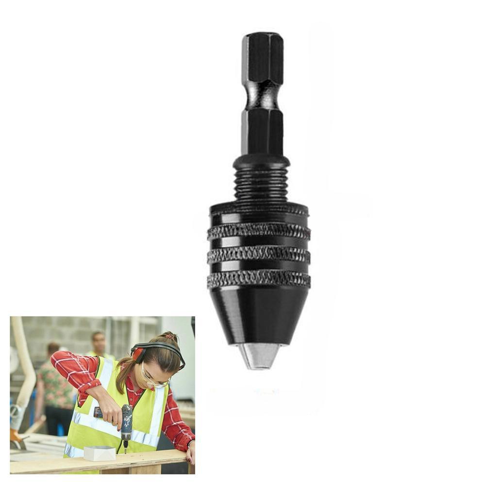 1 ADET Mini Anahtarsız Matkap Mandreni 0.3-6.5mm Kendiliğinden Sıkılan Elektrikli Matkap Uçları Pens Tutucu Aletler 1/4" Altıgen Sap Hızlı Değişim Dönüştürücü