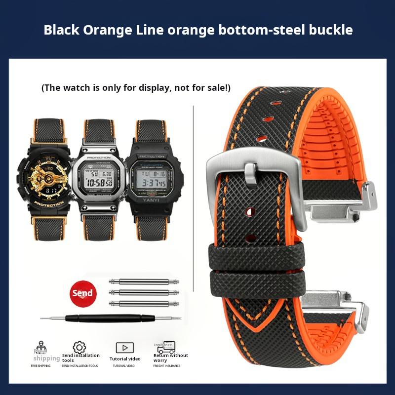 dw5600 DIY For Casio G-SHOCK DW-5600 GW-B5600 GW-M5610 GM-2100 GA-2100 Watchband GM GA-110 fluoro rubber Watch strap accessories
