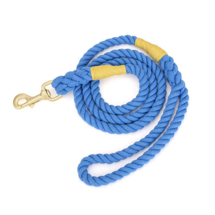 Cheap Dog Leash Round Cotton Dogs Lead Rope Colorful Pet Long Leashes