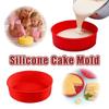 6/8Inch Silicone Round Cake Tray Pans - Food Grade Nonstick Easy Release Mold, Oven Safe for DIY Chiffon Rainbow Cheese Cakes