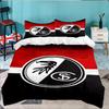 3PCS Eagle Symbol Frei-burg Football Bedding set,Ideal for1pc Duvet Cover And 2pcs Pillowcases Perfect for Christmas gift,Ideal for Bedroom,Dormitory
