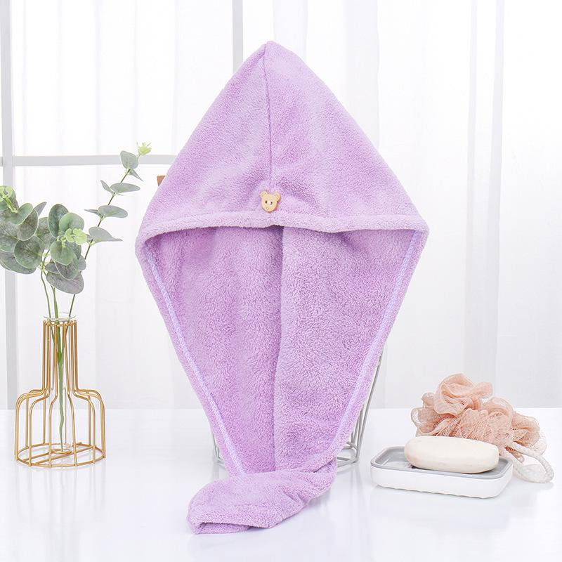 Women's Double-Layer Quick-Dry Hair Towel - Absorbent, Thickened Cap for Long Hair with Headband.