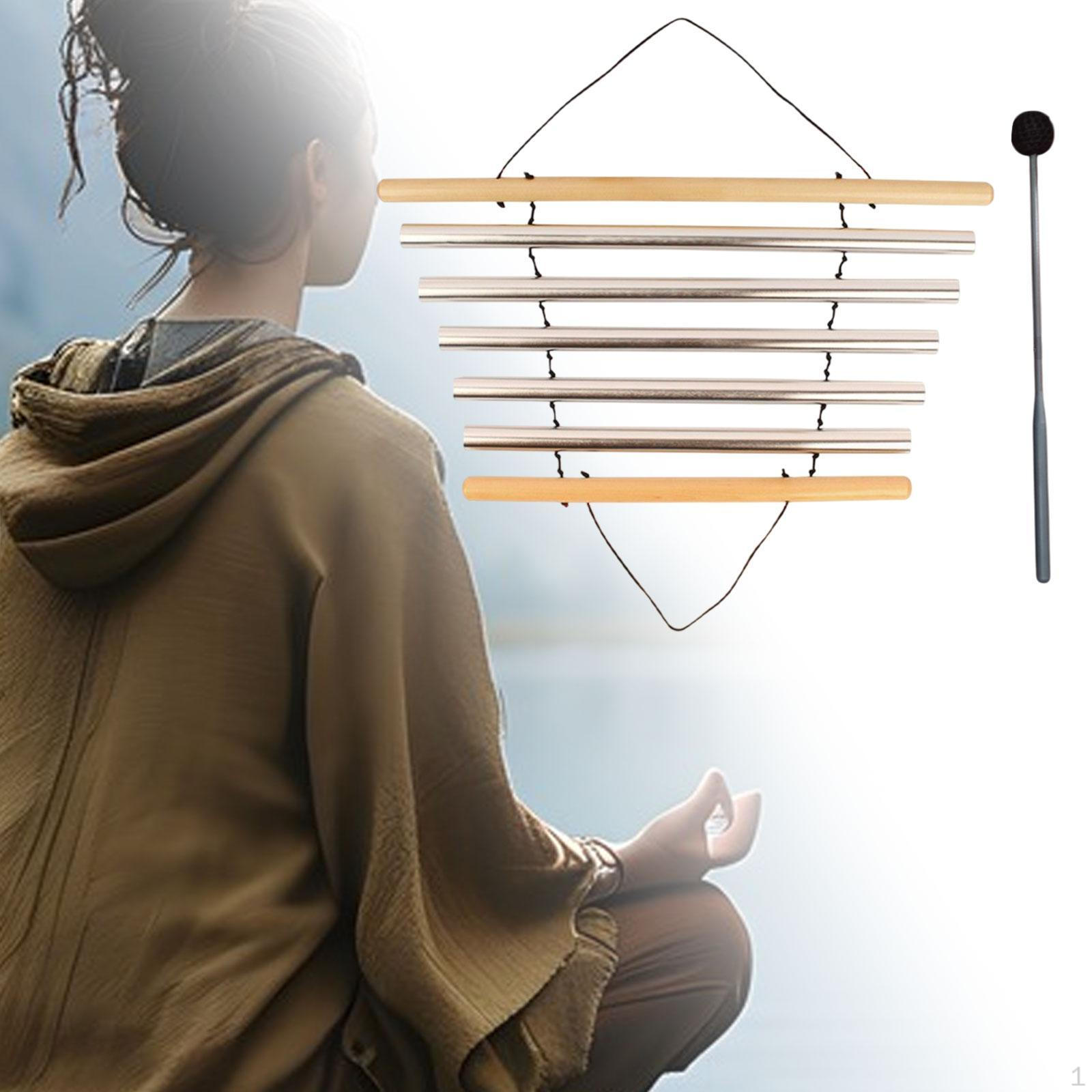 

Колокольчик для медитации с колотушкой, звуковой чашей, трубчатым инструментом 5 Tones