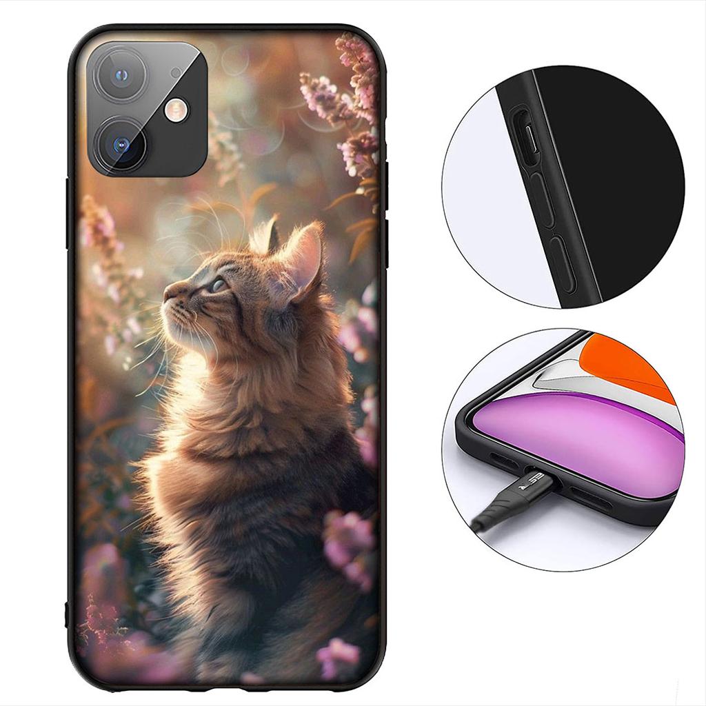 Cartoon Kitten Cat Wallpaper Phone Cover for Xiaomi Redmi Note 12 11 10 A3 Pro 10A 10C 12C Note12 5G Protective Case