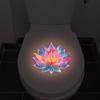 Świecący w ciemności naklejka na klapę sedesu w kształcie kwiatu Samoprzylepna Zdejmowalna Dekoracja łazienki Nocny blask Naklejka ścienna Luminous Toilet Sticker