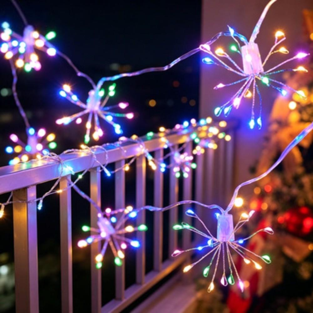 Transparent LED String Light Decorative LED Fireworks Light Fairy Lights  For Home Colorful Light