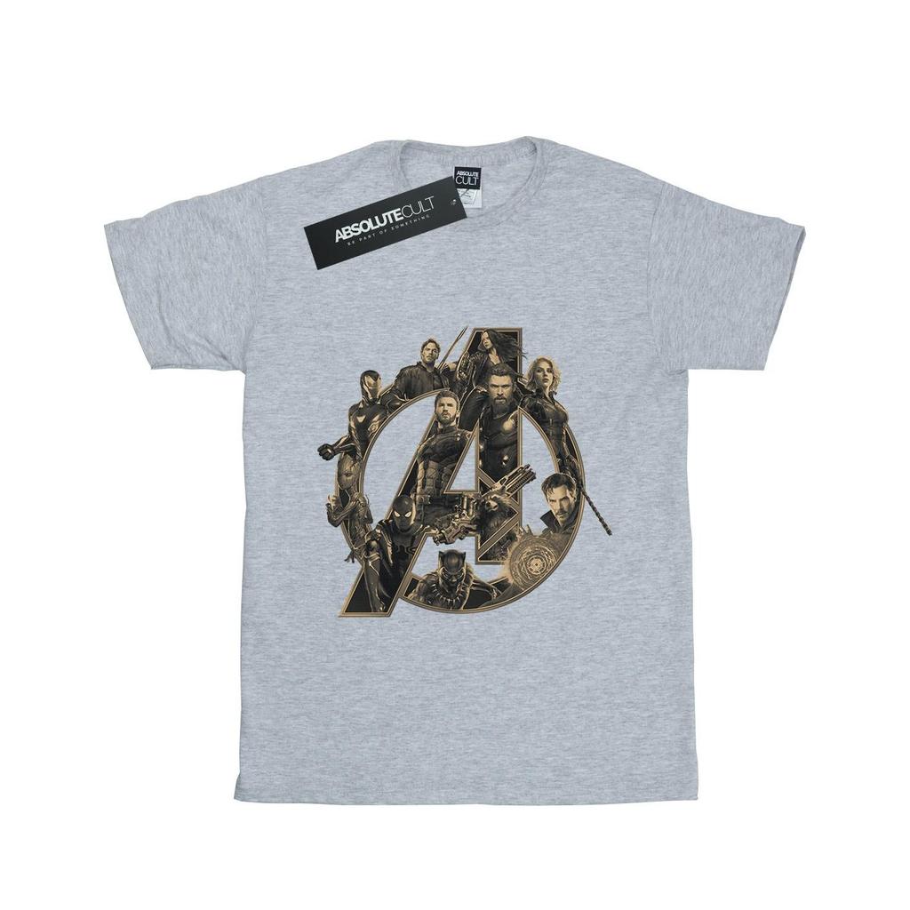 Avengers Infinity War Womens/Ladies Logo Cotton Boyfriend T-Shirt