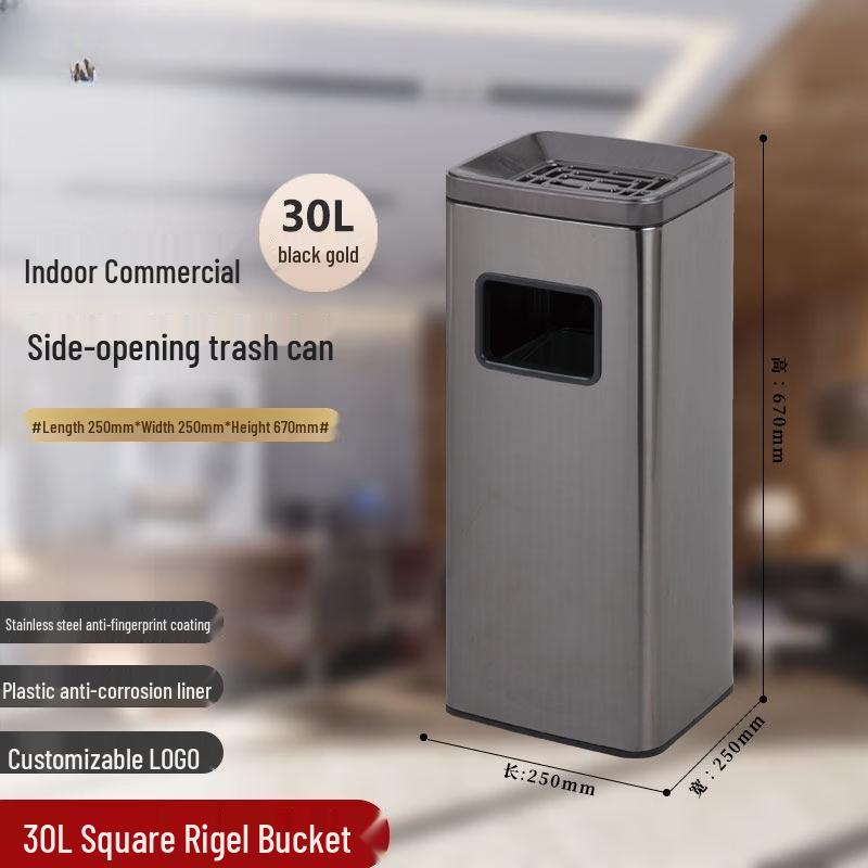 JPHZNB Stainless Steel Foot Pedal Trash Can