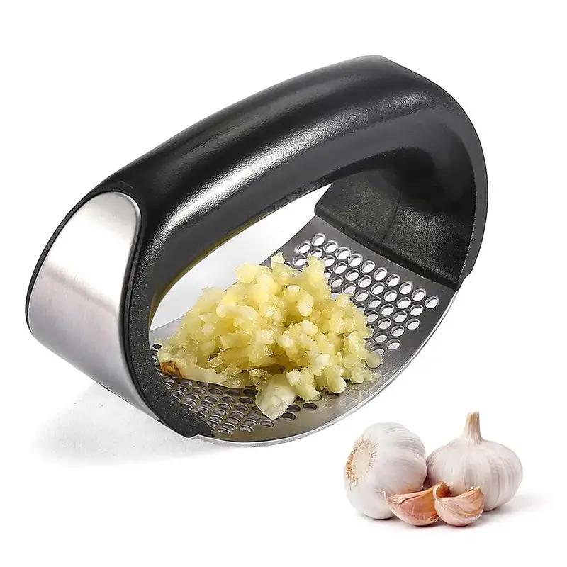 Stainless Steel Garlic Press Crusher Manual Garlic Mincer Chopping Garlic Tool Fruit Vegetable Tools Kitchen Accessories Gadget