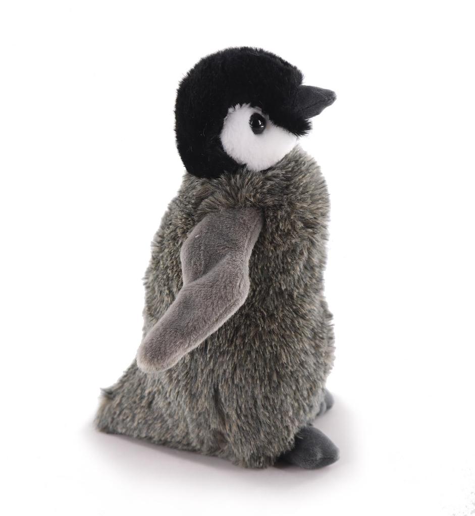 Serie Animale Marine Pinguin Pui Gri Închis Jucărie de Pluș