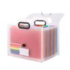 Buckle Closure Expanded File Folders Colorful Inner Pocket File Holder A4 Document Bag  Home