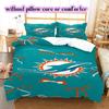 Miami Dolphins Pattern Bedding Quilt Set Quilt Cover Pillowcase Home Decoration Birthday Gift (1 * duvet cover + 2 * pillowcase, without core)