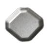ZISIZ Retro Gold Square Stainless Steel Snack Plate