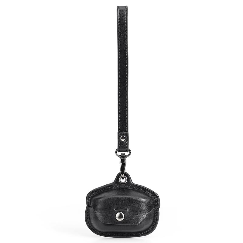 

Кожаный защитный чехол Sony WF-1000XM4 со шнурком для Bluetooth-наушников Sony wf-1000xm4 чёрный