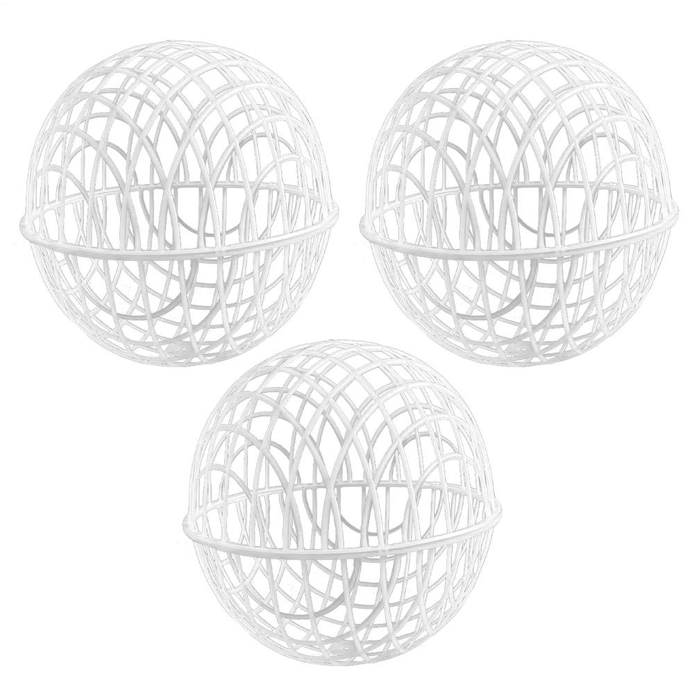 

3 шт. Сферическая клетка для куриных шаров для выгула на открытом воздухе, передвижной вольер для упражнений для безопасного выгульного кормления, задний двор, ферма, безопасность домашних животных, вольер для выгула