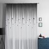 Shape Stars Sheer Window Curtains For Living Room Bedroom Modern Voile Tulle Curtains Fabric Drapes For Kitchen